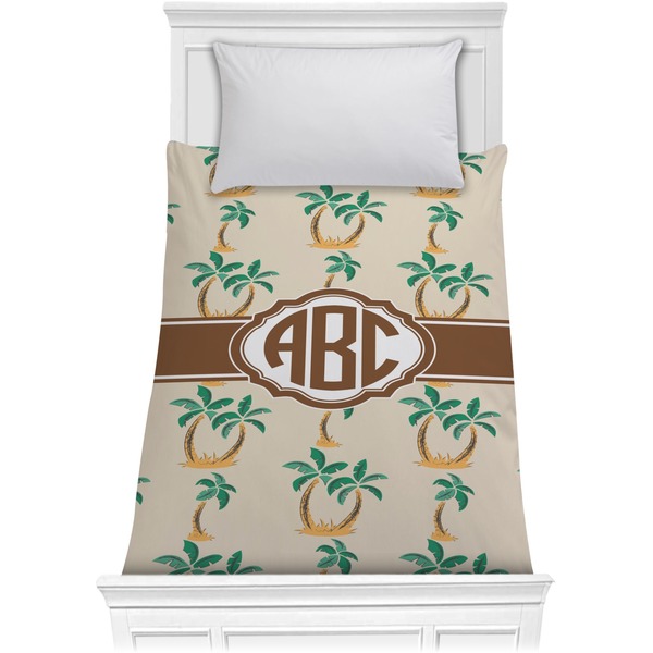 Custom Palm Trees Comforter - Twin (Personalized)