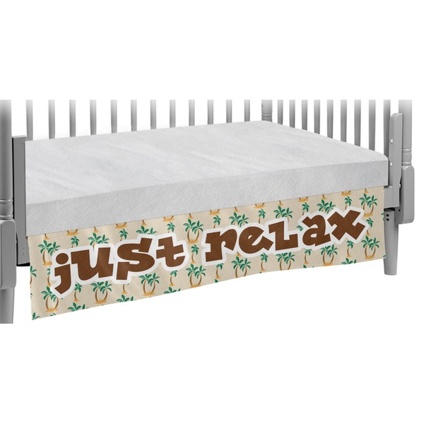 Custom Palm Trees Crib Skirt (Personalized)