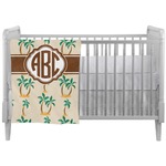 Palm Trees Crib Comforter / Quilt (Personalized)