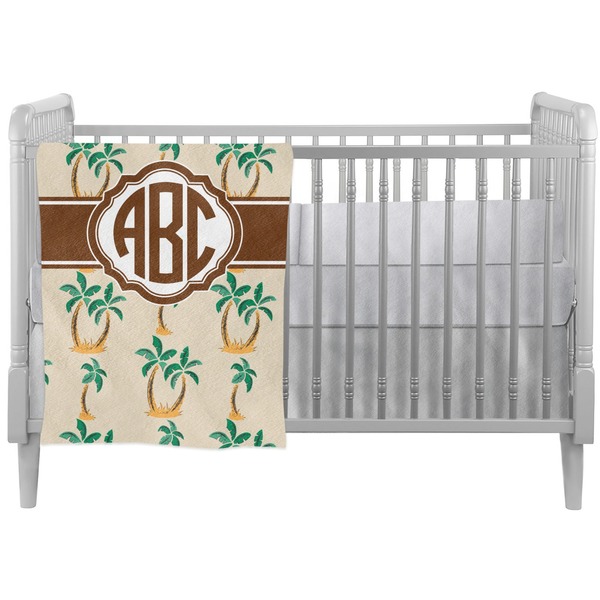 Custom Palm Trees Crib Comforter / Quilt (Personalized)