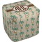 Palm Trees Cube Poof Ottoman (Top)