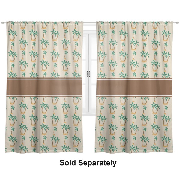 Custom Palm Trees Curtain Panel - Custom Size