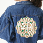 Palm Trees Twill Iron On Patch - Custom Shape - 3XL (Personalized)