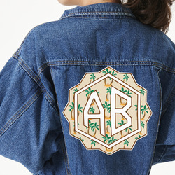 Palm Trees Twill Iron On Patch - Custom Shape - 3XL (Personalized)