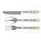 Palm Trees Cutlery Set - FRONT