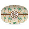 Palm Trees Plastic Platter - Microwave & Oven Safe Composite Polymer (Personalized)