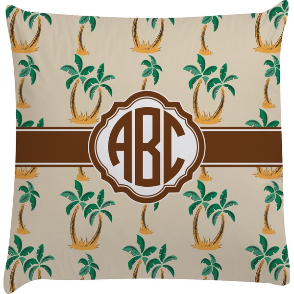 Custom Palm Trees Decorative Pillow Case (Personalized)