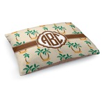 Palm Trees Dog Bed - Medium w/ Monogram