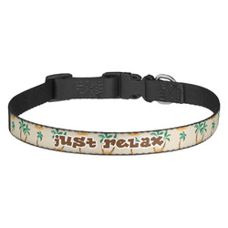 Palm Trees Dog Collar (Personalized)