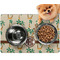 Palm Trees Dog Food Mat - Small LIFESTYLE