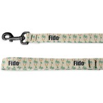 Palm Trees Deluxe Dog Leash - 4 ft (Personalized)