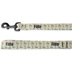 Palm Trees Dog Leash - 6 ft (Personalized)