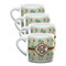 Palm Trees Double Shot Espresso Mugs - Set of 4 Front