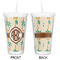 Palm Trees Double Wall Tumbler with Straw - Approval