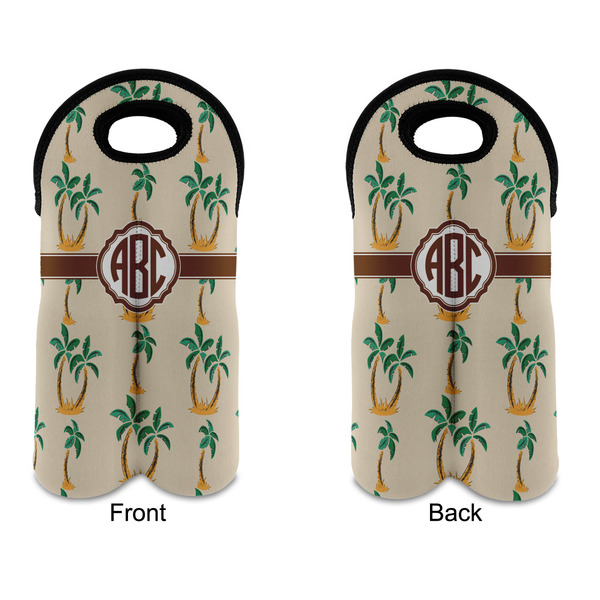 Palm Trees Double Wine Tote - APPROVAL (new)