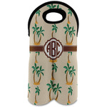 Palm Trees Wine Tote Bag (2 Bottles) (Personalized)