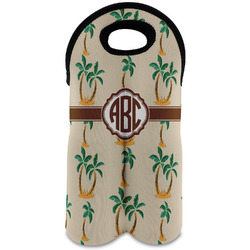 Palm Trees Wine Tote Bag (2 Bottles) (Personalized)