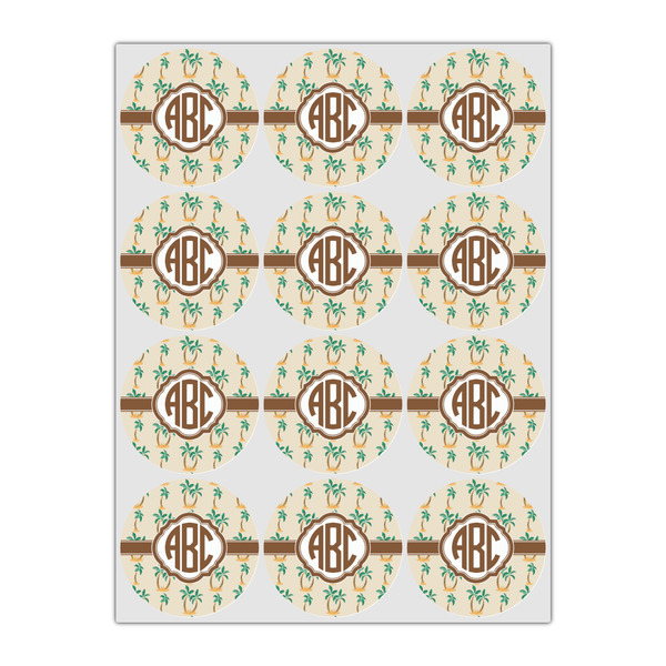 Palm Trees Drink Topper - Small - Set of 12