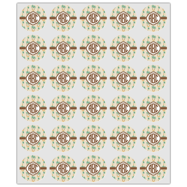 Palm Trees Drink Topper - XSmall - Set of 30