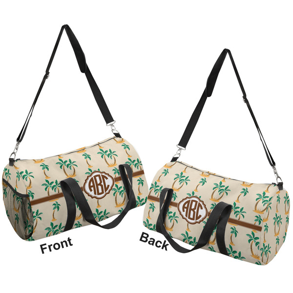 Palm Trees Duffle bag small front and back sides