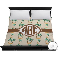Palm Trees Duvet Cover - King (Personalized)