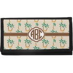 Palm Trees Canvas Checkbook Cover (Personalized)