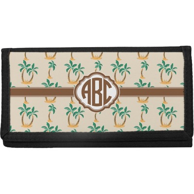 Palm Trees Canvas Checkbook Cover (Personalized)