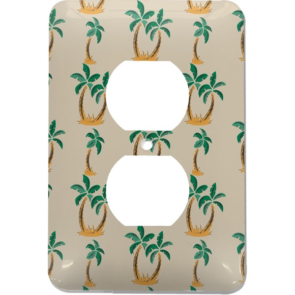 Custom Palm Trees Electric Outlet Plate