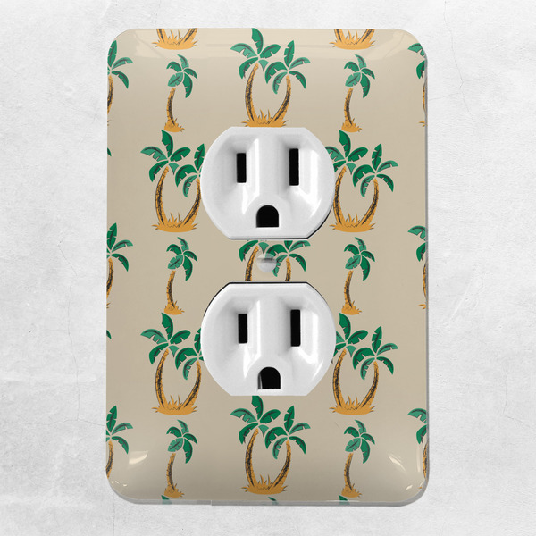 Palm Trees Electric Outlet Plate - LIFESTYLE