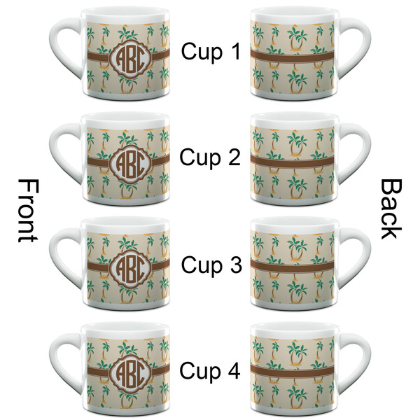 Palm Trees Espresso Cup - 6oz (Double Shot Set of 4) APPROVAL