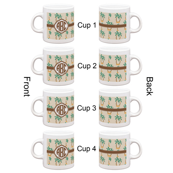 Palm Trees Espresso Cup Set of 4 - Apvl