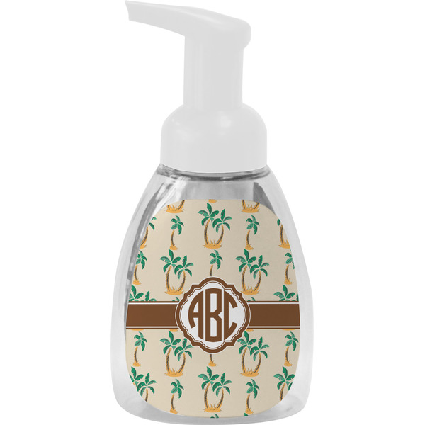 Custom Palm Trees Foam Soap Bottle - White (Personalized)