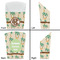 Palm Trees French Fry Favor Box - Front & Back View