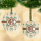 Palm Trees Frosted Glass Ornament - MAIN PARENT