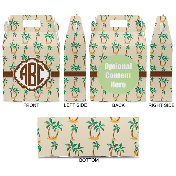 Palm Trees Gable Favor Box - Approval