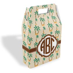 Palm Trees Gable Favor Box (Personalized)