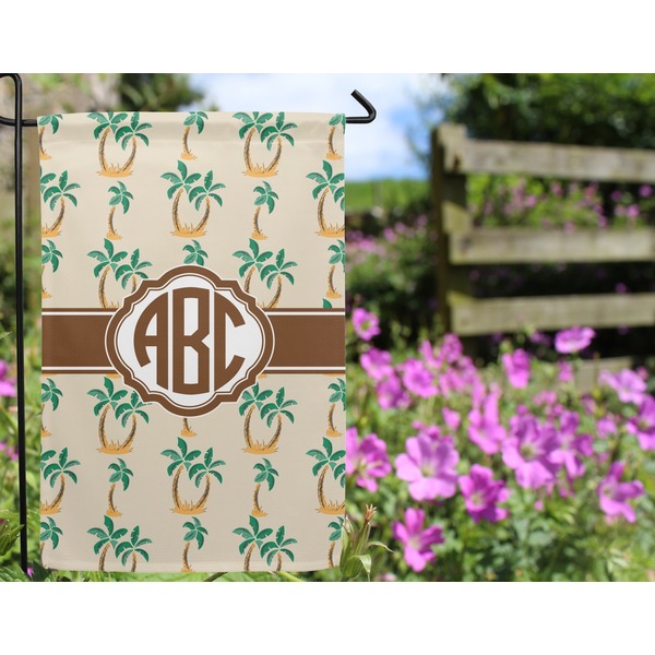 Palm Trees Garden Flag - Outside In Flowers