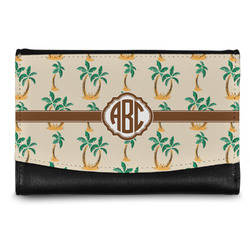 Palm Trees Genuine Leather Women's Wallet - Small (Personalized)