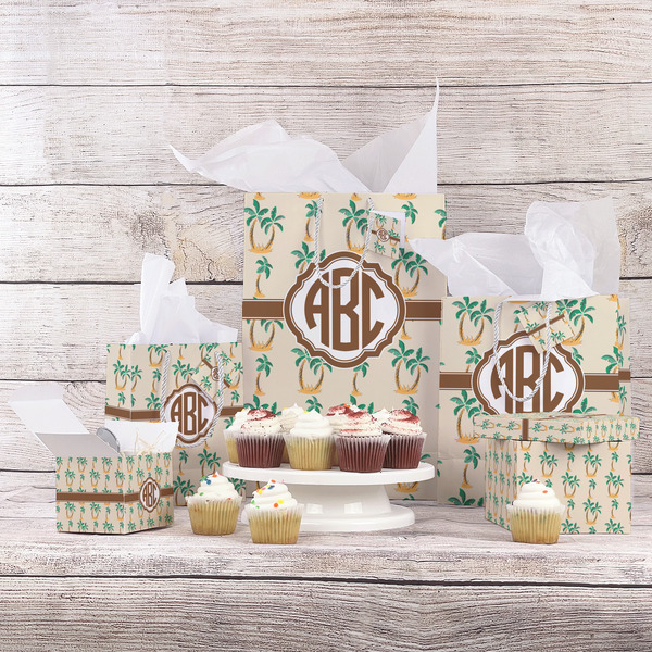 Palm Trees Gift Bags - In Context