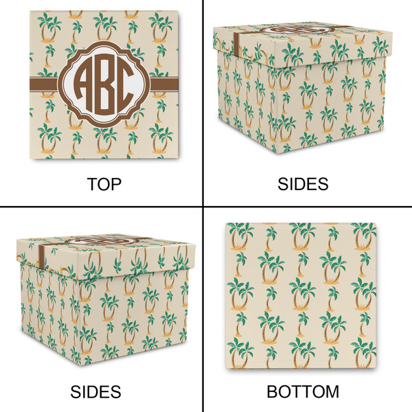 Palm Trees Gift Boxes with Lid - Canvas Wrapped - XX-Large - Approval