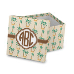 Palm Trees Gift Box with Lid - Canvas Wrapped (Personalized)