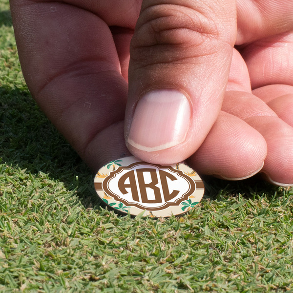 Palm Trees Golf Ball Marker - Hand