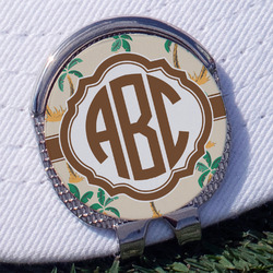 Palm Trees Golf Ball Marker - Hat Clip