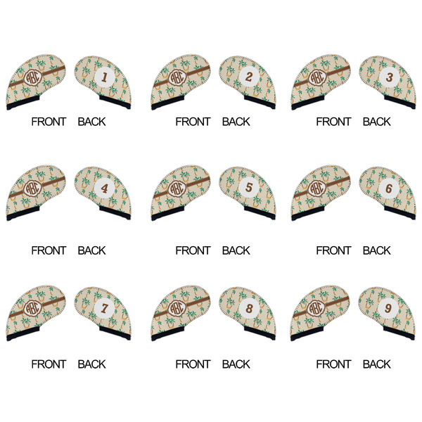 Palm Trees Golf Club Covers - APPROVAL (set of 9)