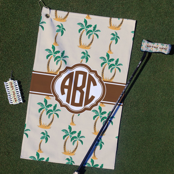 Custom Palm Trees Golf Towel Gift Set (Personalized)