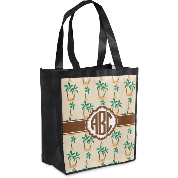 Custom Palm Trees Grocery Bag (Personalized)