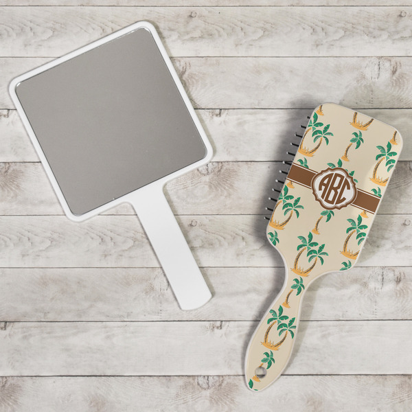 Palm Trees Hair Brush - In Context