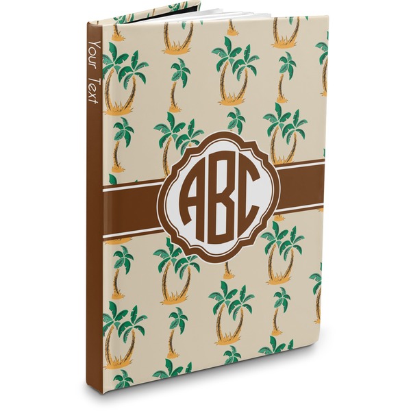 Custom Palm Trees Hardbound Journal - 7.25" x 10" (Personalized)