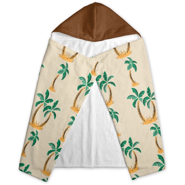 Palm Trees Hooded Towel - Folded