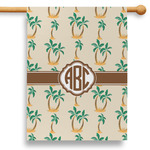 Palm Trees 28" House Flag (Personalized)